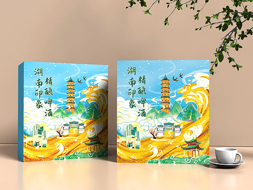 啤酒国潮包装设计