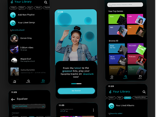 音乐特色app（个人主页-ZNjY5NzA0MjQ=） - APP界面 - 站酷设计师Shmily施诗原创素材 - 站酷ZCOOL