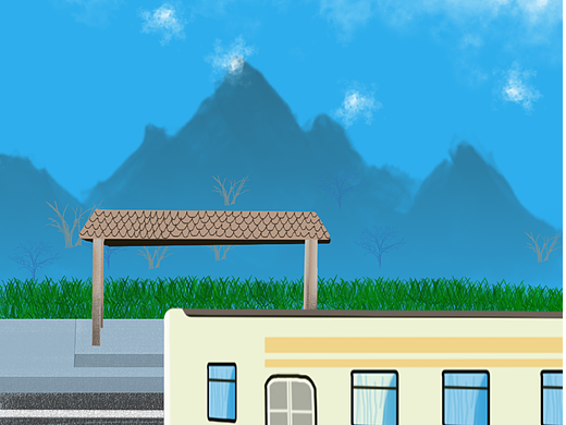 星球打卡马路上