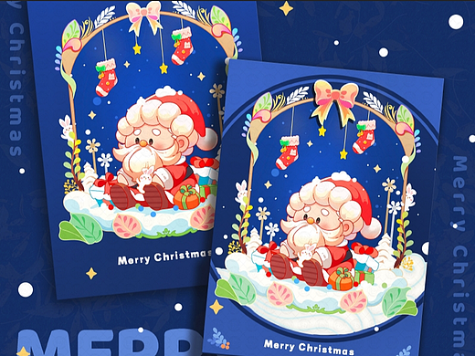 原创 卡通贴纸 | 圣诞快乐 Merry Christmas