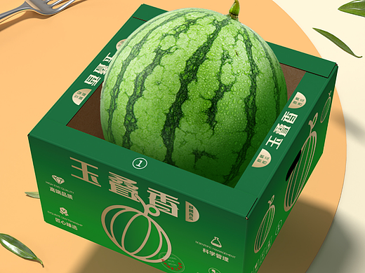 玉叠香麒麟西瓜包装设计