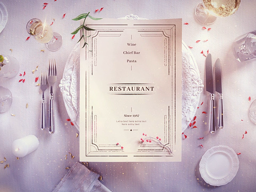 AE模板 | 圣诞菜单展示标题宣传圣诞节菜单片头