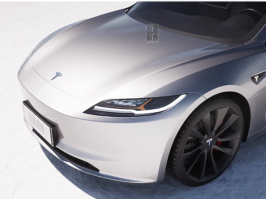 新款特斯拉model3非官方渲染图首发！