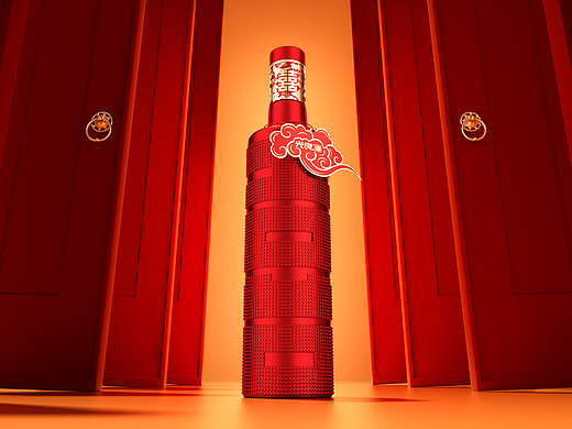 光良大喜酒-宴席用酒产品渲染