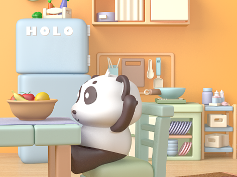 室内家居 场景c4d建模 练习