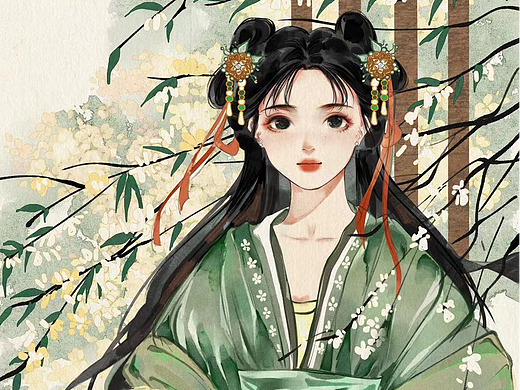 古风人物插画
