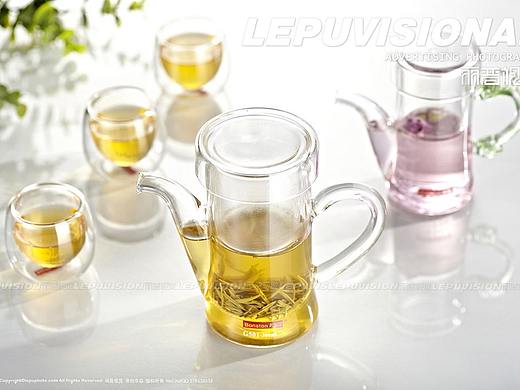 茶杯茶壶摄影|玻璃杯茶具摄影|电商摄影|丽普产品摄影