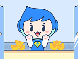 企業(yè)IP卡通形象機(jī)器人 小e表情包第二彈