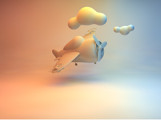 c4d小飞机