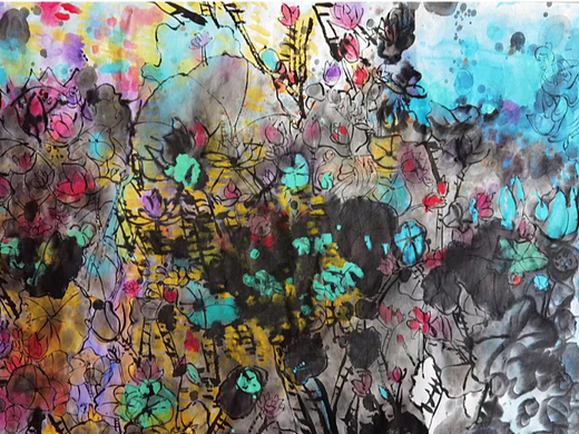 夏日的午后荷塘