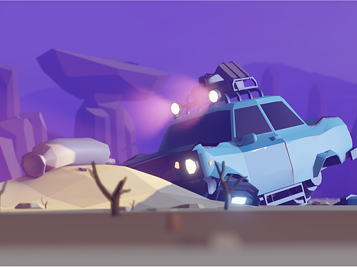 《扎克小蓝车》 blender练习