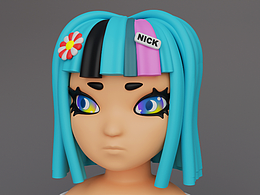 少女头像Blender【NICK老师】