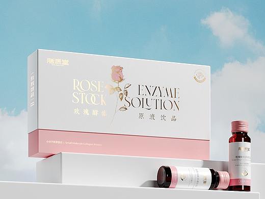 健康食品保健品包装设计玫瑰酵素饮品©刘益铭原创作品