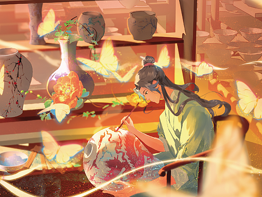 【古物焕新】明永乐青花釉里红云龙纹梅瓶-薪火相传