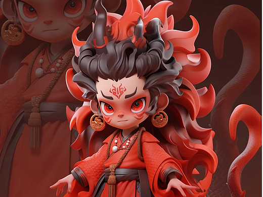 如何成为IP手办建模师，今天做的是烛龙
