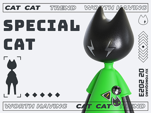 特猫IP-我是最酷的猫咪NFT元宇宙潮玩