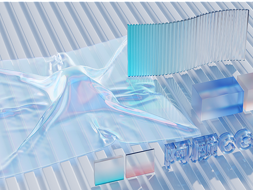 blender cycles渲染教程分享 玻璃色散 微软风格