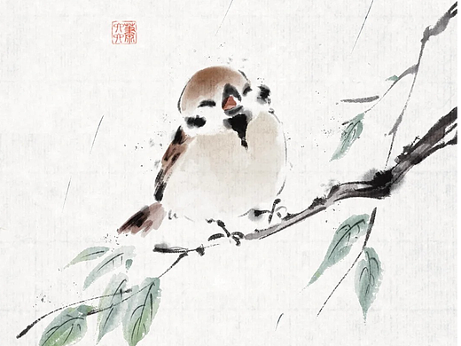 谷雨——二十四节气系列插画