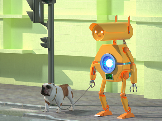 商场L型屏裸眼3D动画震撼出屏效果全息