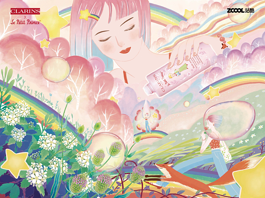 邂逅#粉嫩多巴胺少女#邂逅（个人主页-ZNjU2NTk3MDA=） - 商业插画 - 站酷设计师o一木o原创素材 - 站酷ZCOOL