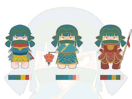 三星堆插画及IP设计