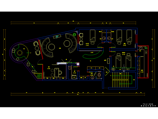 美容美体养生馆施工图案例