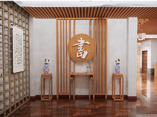 书法茶艺室设计