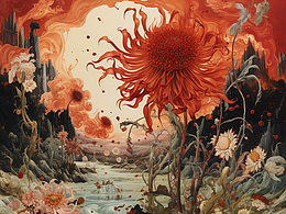 地狱开心的盘古小花仰望天堂，