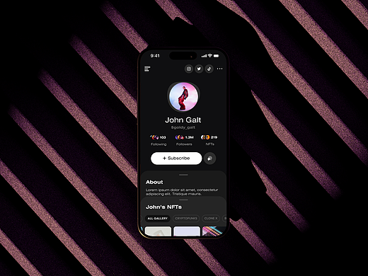 VVS | UI/UX | 移动应用程序 | Web3 社交媒体