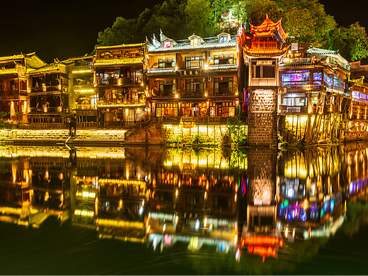 凤凰古城夜景