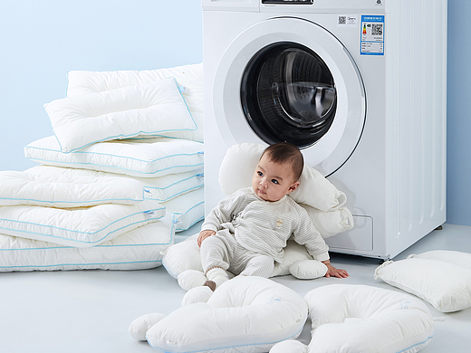 高温水洗婴儿枕-母婴摄影