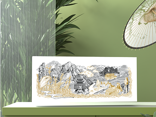 版画风格包装商业插画 I 地方特产