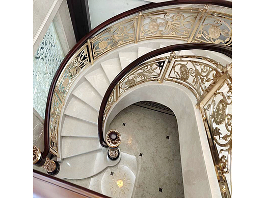 室内铝镁合金楼梯护栏设计更需要艺术