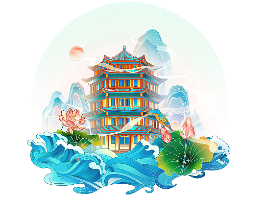 国风插画 小场景系列