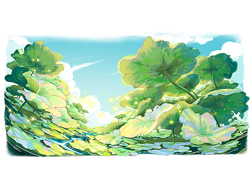 荷（二）（個(gè)人主頁(yè)-ZNjU1MDM5OTI=） - 藝術(shù)插畫 - 站酷設(shè)計(jì)師二月初壹原創(chuàng)素材 - 站酷ZCOOL