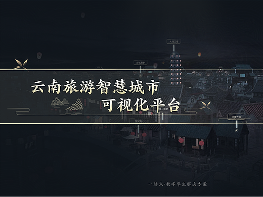 云南旅游智慧城市平台可视化数据大屏