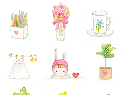 陪伴的小東西們貼紙