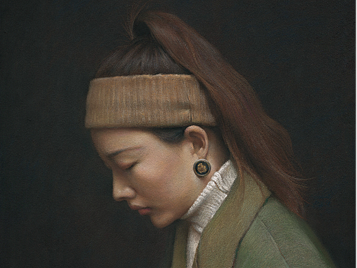 色粉画肖像