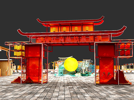 美陈设计-节日氛围