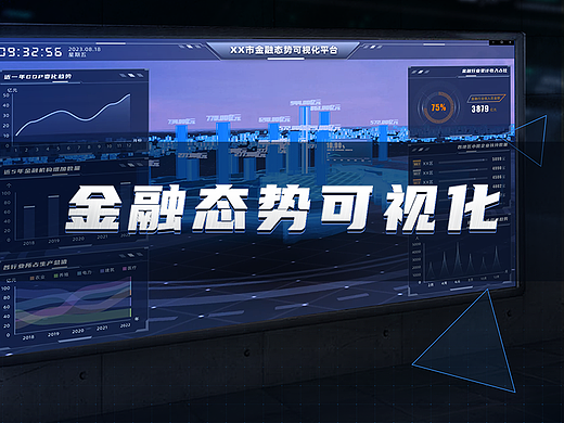 金融态势可视化大屏