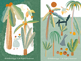 「春日派对」原创插画系列合集