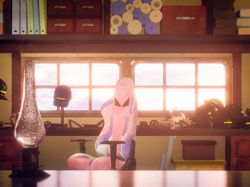 风格化的电竞椅