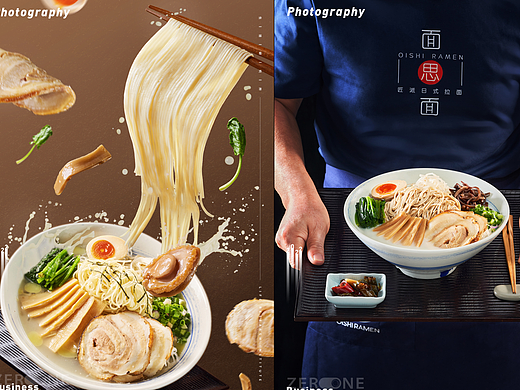 美食摄影丨面思面X零道一   日料菜谱拍摄&设计