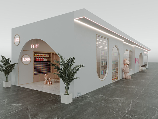 青古室内设计事务所-美妆-小商品-暖色系