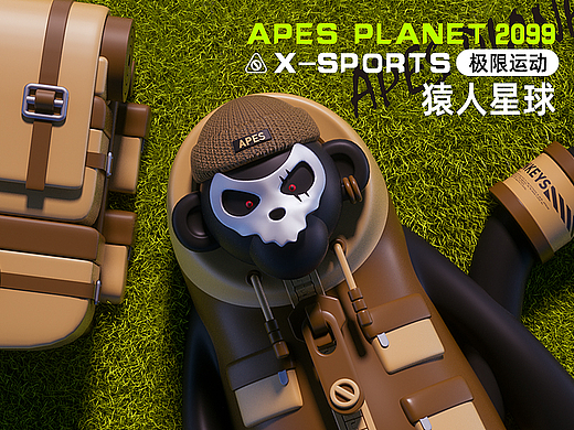 IP【Apes plane2099 /猿人星球2099】极限运动主题