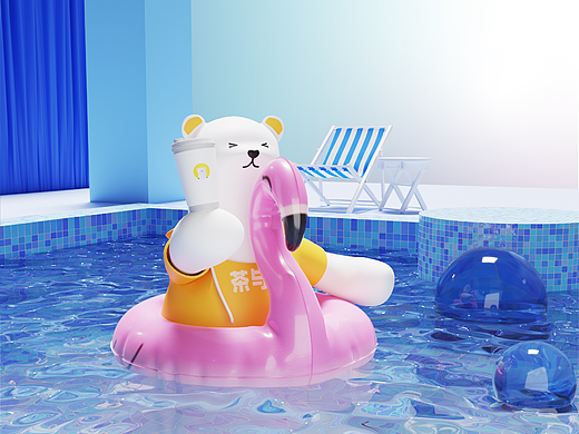 3D IP设计【欢欢】节日海报