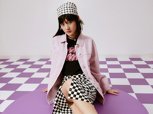 棋盘格创意拍摄