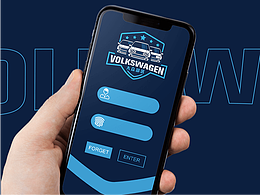 一款大眾汽車俱樂部的徽章標志設計