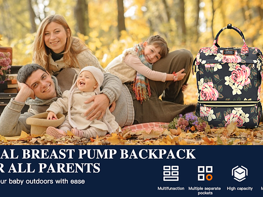 牡丹便携出行妈咪包