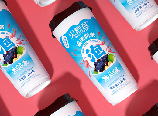 AONE黑脉 X 火烈谷冲泡杯奶茶包装设计